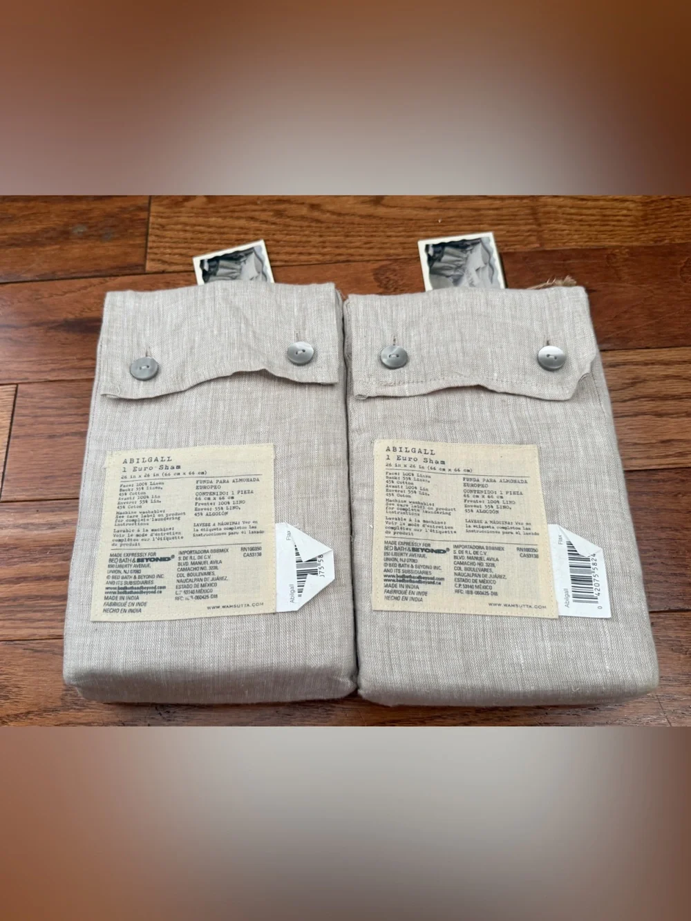 NWT- Wamsutta VintageStyle: Abilgall Linen Sham Euro 26